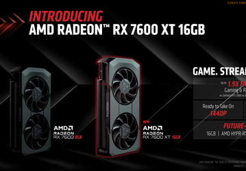 Видеокарта с 16 ГБ памяти за минимальные деньги. Представлена Radeon RX 7600 XT: она стоит 330 долларов и обходит GeForce RTX 4060