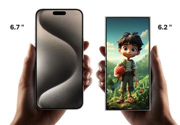 Маленький Samsung Galaxy S24 Ultra с 6,2-дюймовым экраном сравнили с iPhone 15 Pro Max