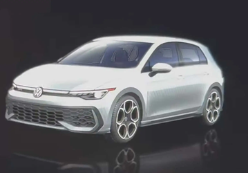 Это Volkswagen Golf GTI 2025 года. Изображения новинки «забыли» в информационно-развлекательной системе выставочного образца