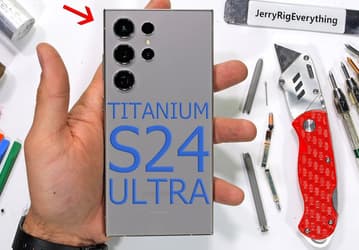 Погнуть Galaxy S24 Ultra, поцарапать Galaxy S24 Ultra, поджечь Galaxy S24 Ultra. Блогер JerryRigEverything испытал новый флагман Samsung