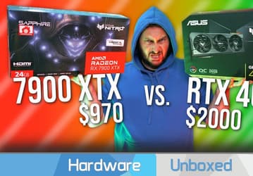 GeForce RTX 4090 за 2000 долларов против Radeon RX 7900 XTX менее чем за 1000 долларов. Тесты показывают ситуацию с учётом актуальных цен