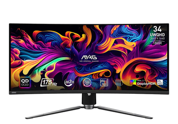 34 дюйма, QD-OLED, 175 Гц, 0,03 мс, графеновое охлаждение и цена 840 долларов. Представлен монитор MSI MAG 341CQP QD-OLED