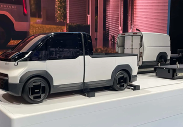 Автомобиль-трансформер Kia PV5 и уникальную систему смены модулей кузова показали на видео