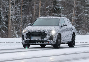 Audi Q5 2025 с новой радиаторной решёткой показали вживую