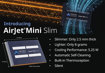 Уникальная твердотельная система охлаждения AirJet Mini Slim предназначена для SSD