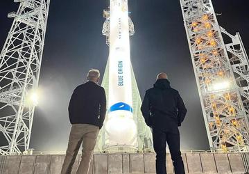 Первые фото ракеты New Glenn на стартовой площадке: Blue Origin готовится к испытаниям