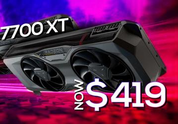 Дешевле, чем RTX 4060 Ti 16GB, и при этом ощутимо мощнее. Radeon RX 7700 XT официально подешевела