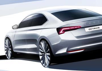 Это новая Skoda Octavia 2024, включая Octavia RS. Официальные изображения и дата анонса