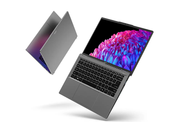 14 дюймов OLED 2,8K, 90 Гц, AMD Ryzen 9 8945HS, до 32 ГБ/2 ТБ при массе 1,3 кг — от $700. Представлен ноутбук Acer Swift Go 14