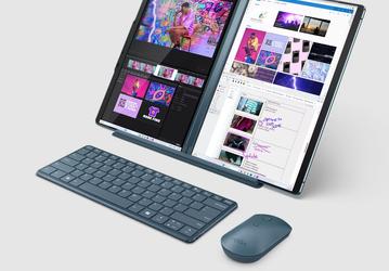 Представлен новый ноутбук-трансформер Lenovo Yoga Book 9 с двумя дисплеями