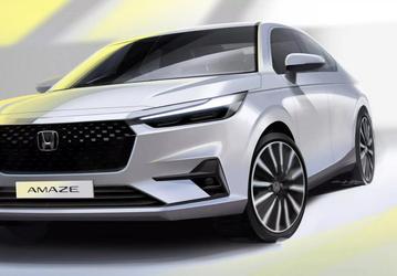Агрессивный дизайн в стиле Accord и новый салон: недорогой седан Honda Amaze представят 4 декабря