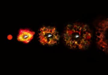 Редкое явление: массивная звезда в галактике Андромеды миновала стадию сверхновой и сразу превратилась в чёрную дыру