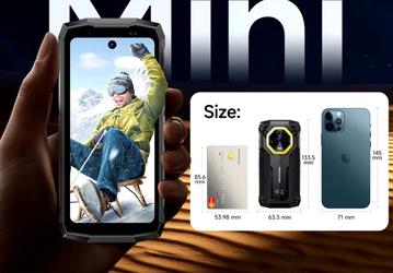 Неубиваемый монстр автономности для любителей компактных смартфонов. Ulefone Armor Mini 20 Pro получил экран 4,7 дюйма, аккумулятор 6200 мАч, камеру 50 Мп и беспроводную зарядку