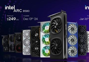 Intel представила конкурентов для GeForce RTX 50, причём дёшево. Анонсированы видеокарты Arc B570 и B580