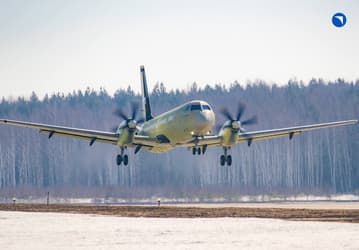 Новейший российский пассажирский самолёт Ил-114-300 впервые поднялся в небо в рамках летных испытаний