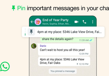 В WhatsApp разрешили закреплять несколько сообщений в каждом чате
