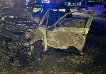 Volkswagen ID. 3 сгорел до основания, но батарея не пострадала. Это первый пожар электромобиля в Словакии