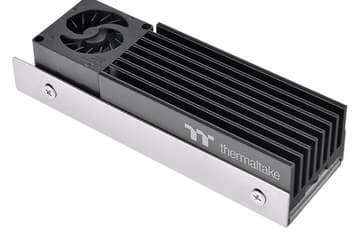 Крошечная бесшумная «турбина» для вашего SSD. Представлен охладитель Thermaltake MS-1 с тепловой трубкой