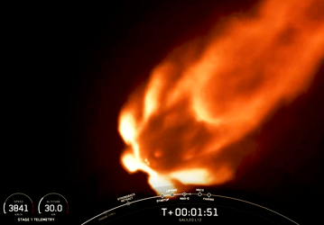 Первая ступень Falcon 9 разбилась впервые за полтора года