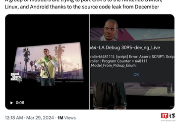GTA 5 пытаются портировать на Android, Linux и Nintendo Switch