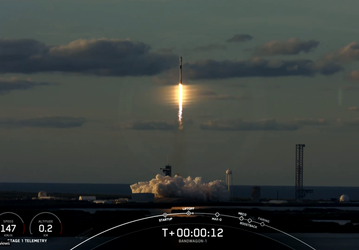 Первый пуск миссии Bandwagon: SpaceX отправила 11 коммерческих и военных спутников на орбиту