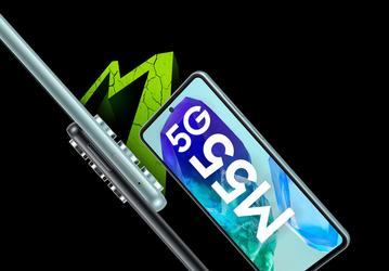 Первый смартфон Samsung среднего уровня с 45-ваттной зарядкой. Samsung Galaxy M55 представлен в Индии