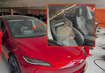 Совершенно новую Tesla Model 3 Ludicrous показали со всех сторон