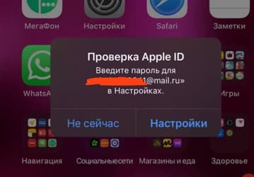 Тысячи жалоб от владельцев iPhone в России: запрос на подтверждение пароля от Apple ID, в том числе чужого