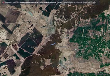 Роскосмос следит за паводками и наводнениями «во все спутники»: опубликованы снимки Тюменской, Оренбургской и Курганской областей