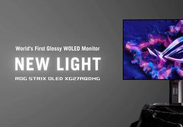 Первый в мире глянцевый WOLED-монитор. Представлен Asus ROG Strix XG27AQDMG