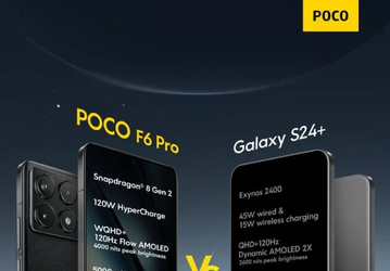 Poco F6 Pro будет лучше, чем Samsung Galaxy S24+. Как Poco троллит Samsung перед запуском своего нового смартфона
