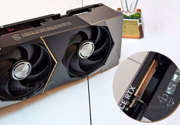 Эта видеокарта уже действительно походит на кирпич. MSI GeForce RTX 4090 Suprim Fuzion имеет толщину в 4,5 слота 