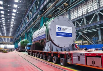Корпус реактора и парогенераторы для АЭС «Тяньвань» отправились из России в Китай