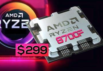 Всего 300 долларов за восемь полноценных ядер Zen 4, но без iGPU. Ryzen 7 8700F выходит на глобальный рынок