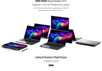 Ноутбук с двумя 13-дюймовыми экранами OLED. Представлен GPD Duo