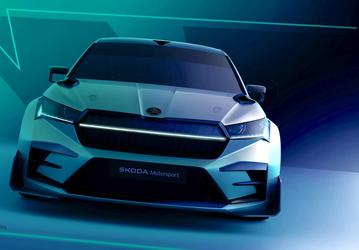 Таким будет «агрессивный» кроссовер Skoda Enyaq RS Race: первое официальное изображение