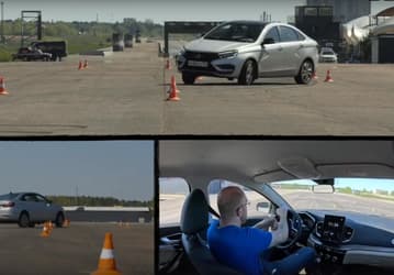 Так ли важна система стабилизации для Lada Vesta? Старую Lada Vesta с ESC протестировали на полигоне вместе с новой Vesta NG без ESC