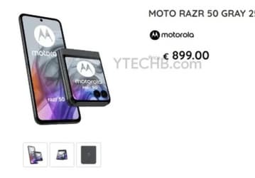 Европейские цены на раскладушки Moto Razr 50 и Razr 50 Ultra утекли в сеть до анонса