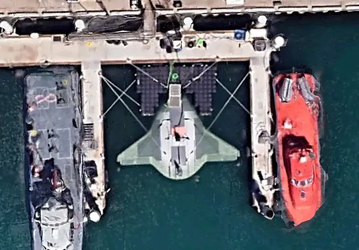 Сверхсекретный американский подводный дрон Manta Ray засветился на Google Maps