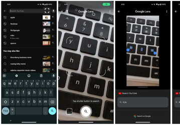YouTube интегрировали с Google Lens: искать ролики можно, наведя камеру на объект
