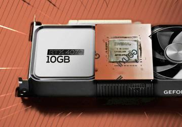 GeForce RTX 4070 при цене в 600 долларов могла бы иметь всего 10 ГБ памяти. Такой прототип засветился в Сети