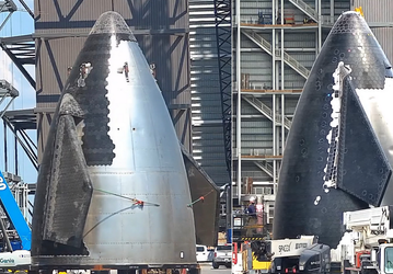 После эпичной истории с почти разрушенным закрылком Starship его сместили ближе к носу: сравнительные фото