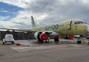 Российский авиалайнер SJ-100 выполнил уже около 30 полётов по программе сертификационных испытаний