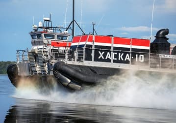 В России начались ходовые испытания судна на воздушной подушке «Хаска-10» от «Калашникова»