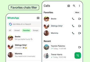 В WhatsApp разрешили добавлять чаты и звонки в избранное