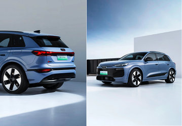 Дальнобойный Audi Q6L e-tron с продвинутыми OLED-фарами и фонарями показали вживую
