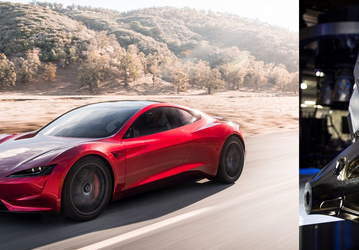 Летающий Tesla Roadster с ракетными технологиями SpaceX выйдет уже в 2025 году