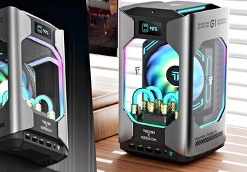 14 ядер от Intel, GeForce RTX 40, жидкостная СО и стиль в шестилитровом корпусе. Представлен мини-ПК Geekom Mega Mini G1