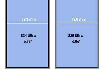 Экран больше, а корпус меньше. Названо ключевое отличие Galaxy S25 Ultra от Galaxy S24 Ultra