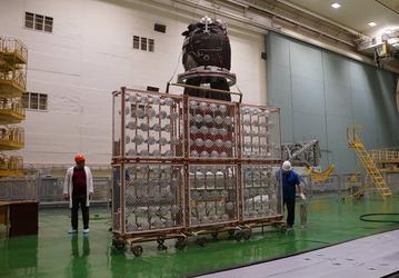 На Байконуре проверили солнечные батареи пилотируемого корабля «Союз МС-26»